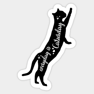 Everyday is Caturday Sticker